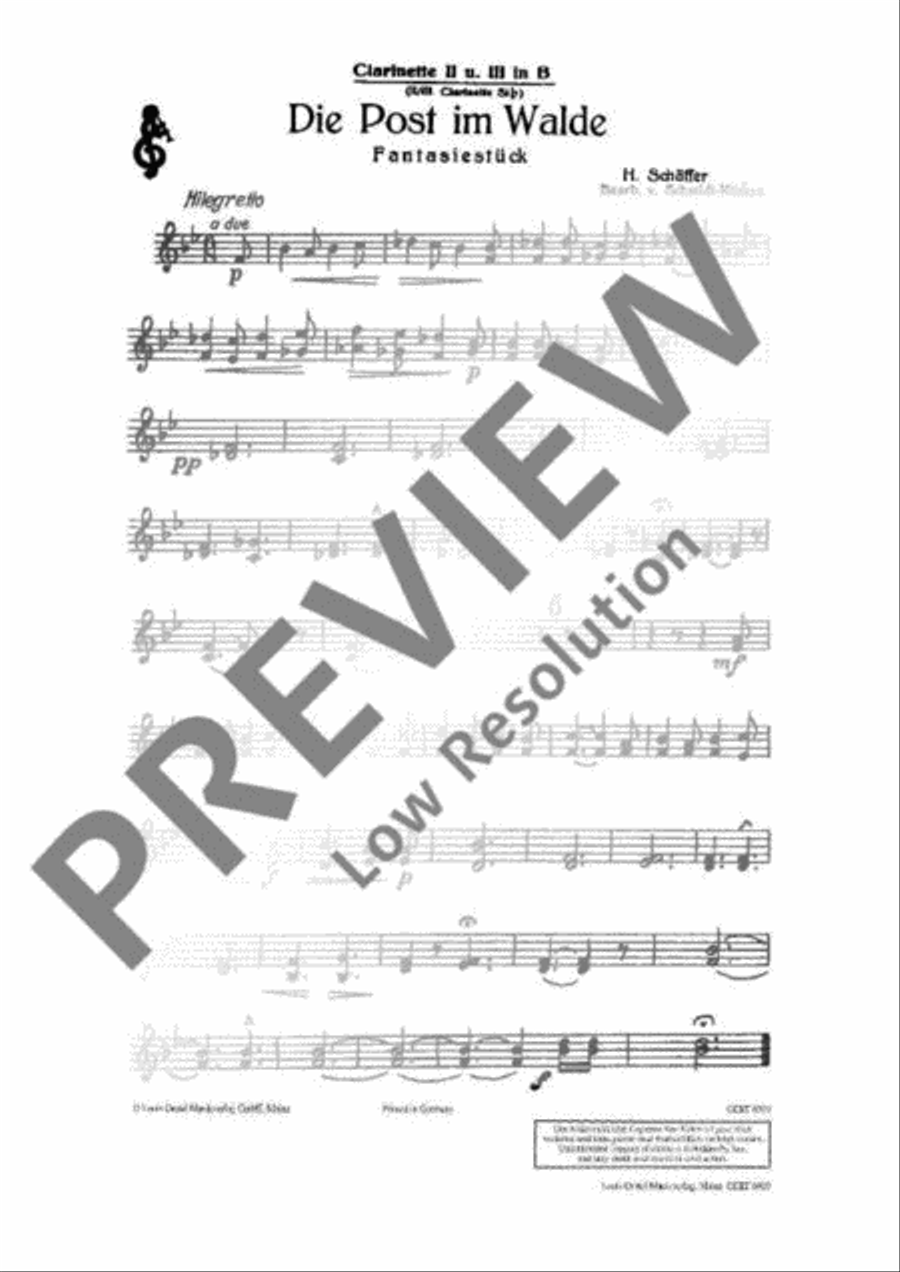 Die Post im Walde Die Post im Walde Concert Band scores gallery preview page 14