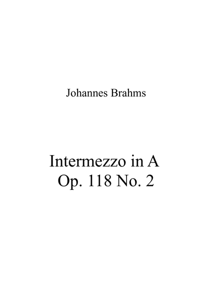 Intermezzo in A Op. 118 No. 2