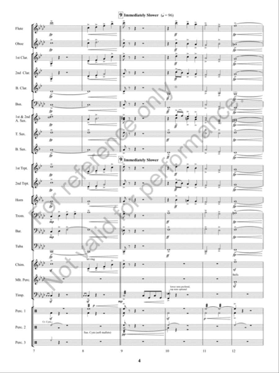 Kennesaw Mountain Celebration Concert Band scores gallery preview page 3