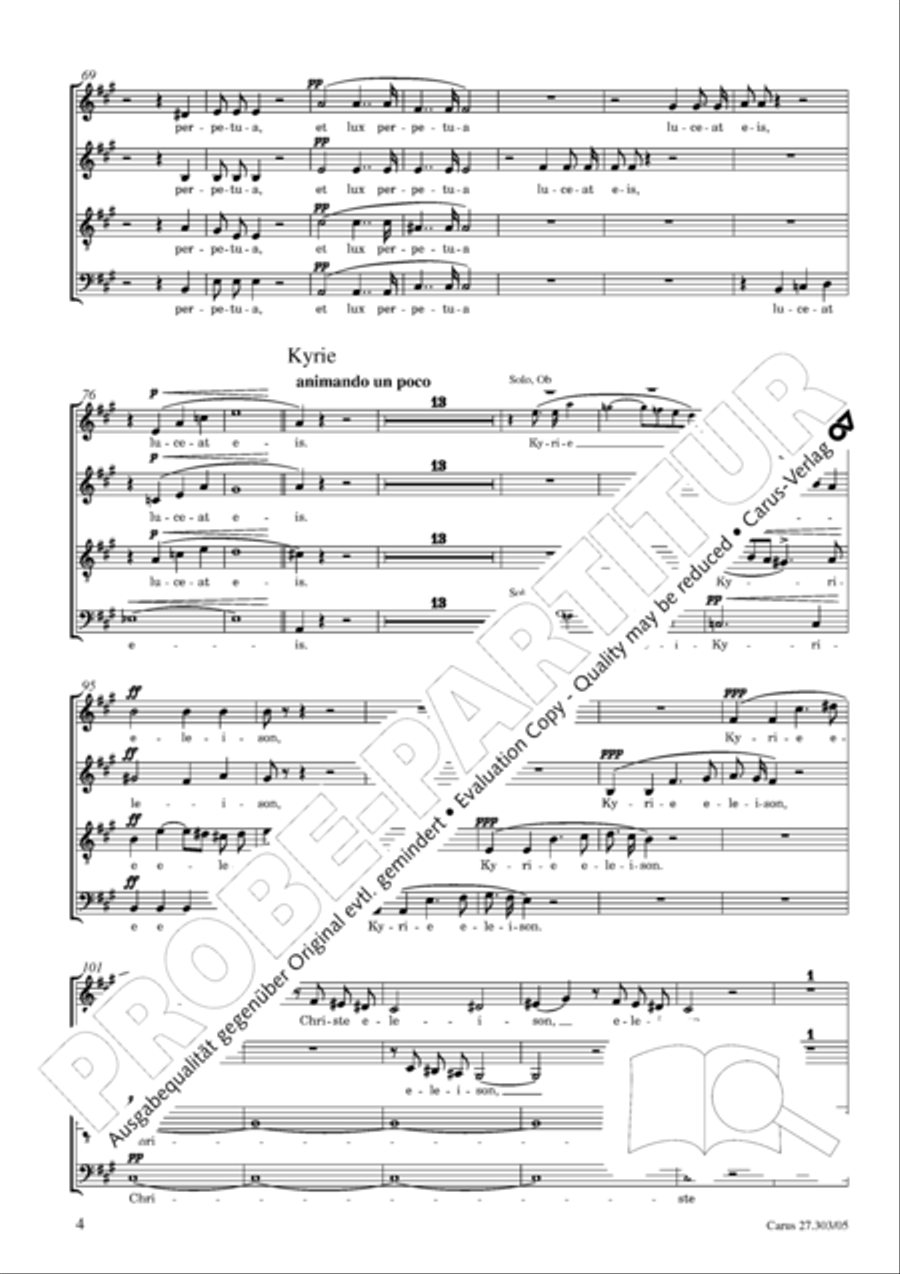 Messa da Requiem 4-Part scores gallery preview page 5