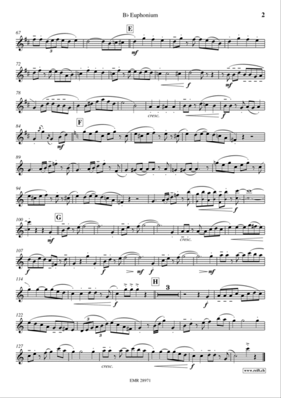 Peacherine Rag Euphonium scores gallery preview page 3