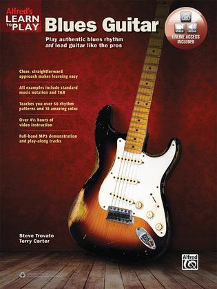Book cover for Alfred's Learn to Play Blues Guitar