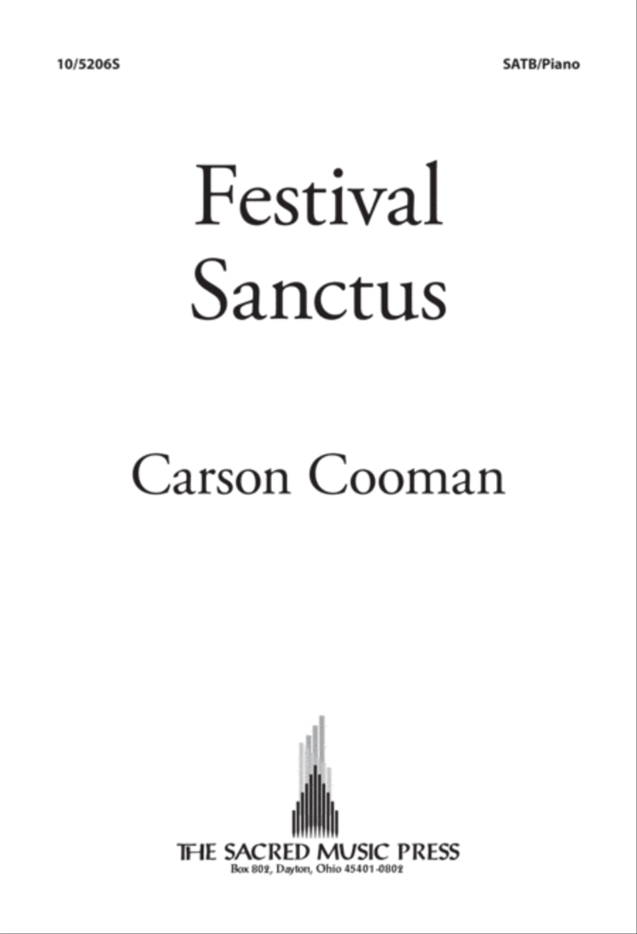 Festival Sanctus 4-Part scores gallery preview page 1