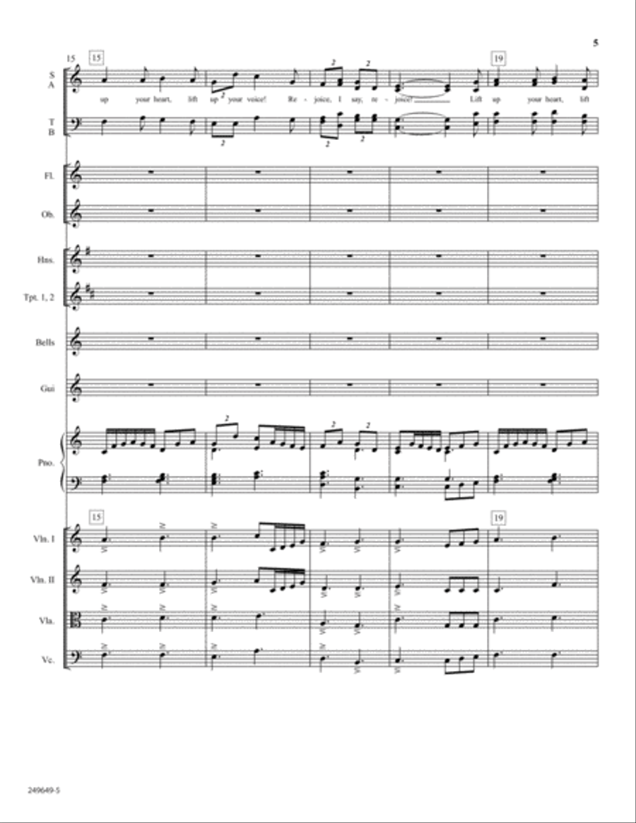 Rejoice, the Lord Is King - Orchestral Score and Parts