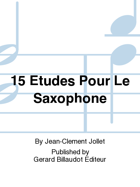 15 Etudes Pour Le Saxophone