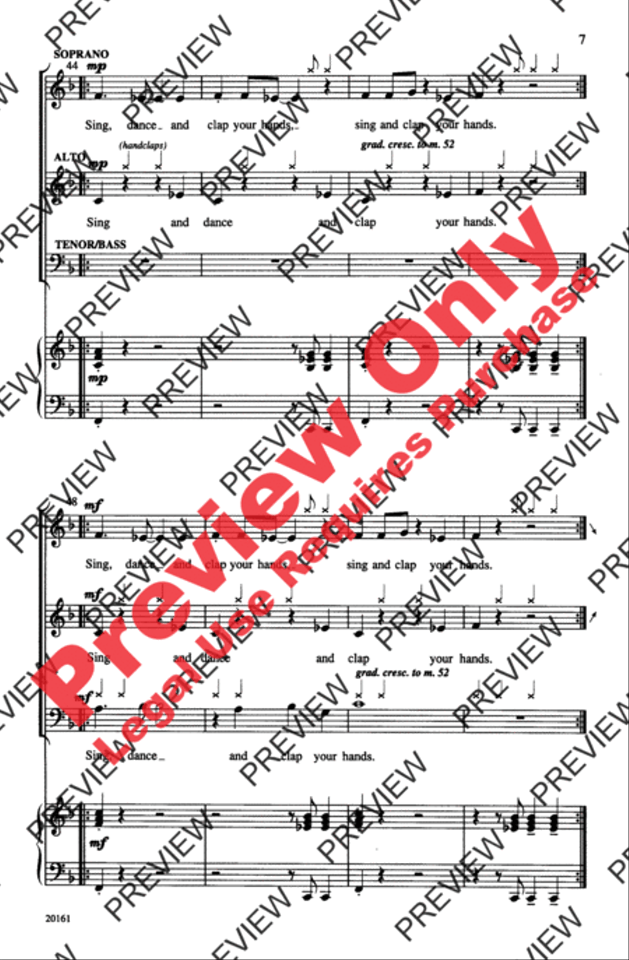 Make a Joyful Noise 4-Part scores gallery preview page 7