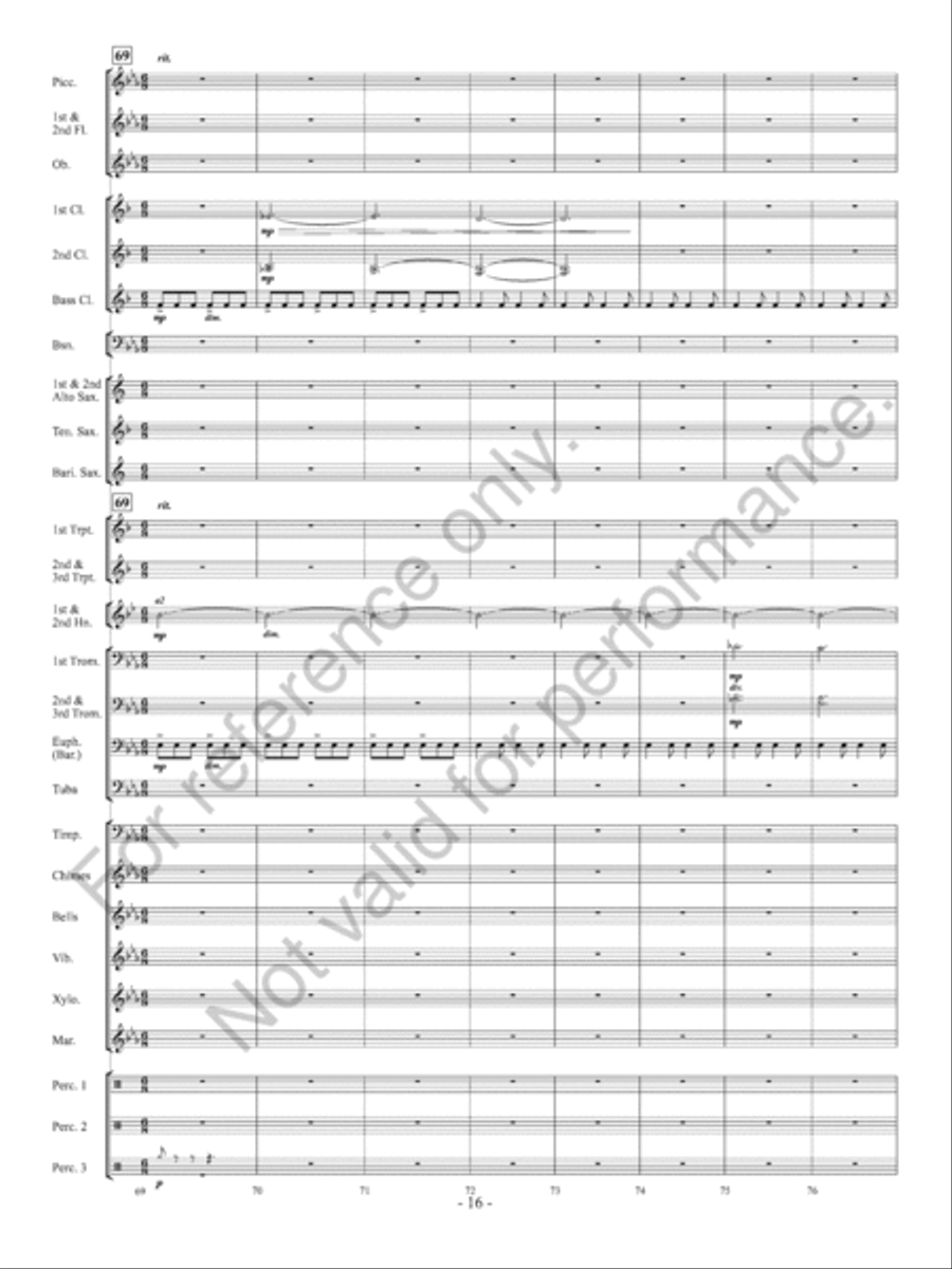 Sunscapes Sunscapes Concert Band scores gallery preview page 17