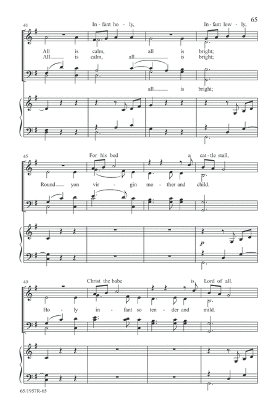 Festival of Lessons and Carols 4-Part scores gallery preview page 66