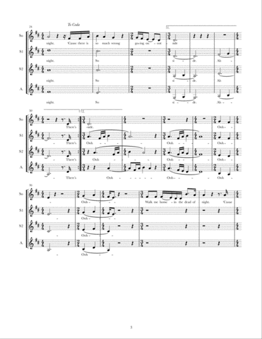Walk Me Home SSA scores gallery preview page 3