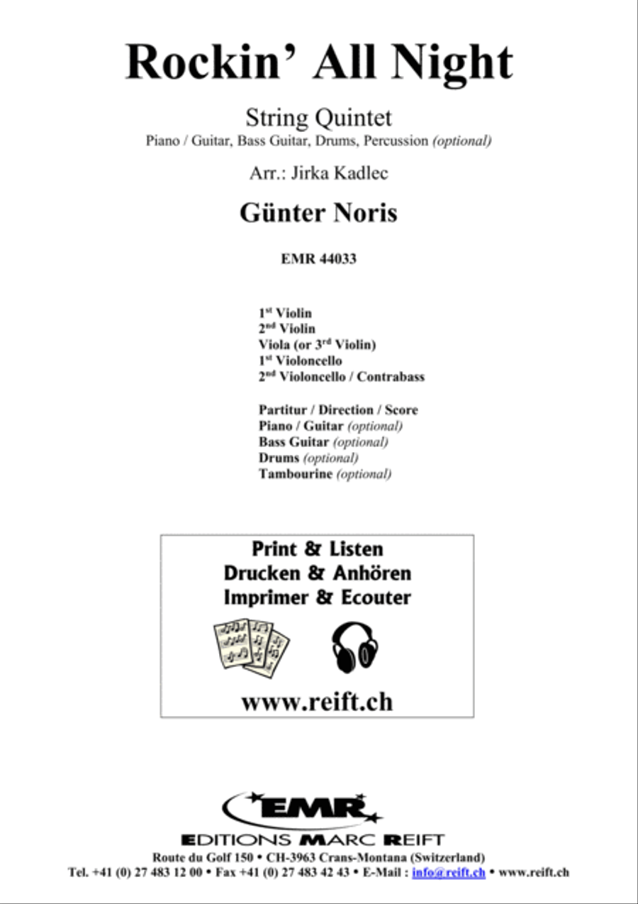 Rockin' All Night String Quintet scores gallery preview page 2