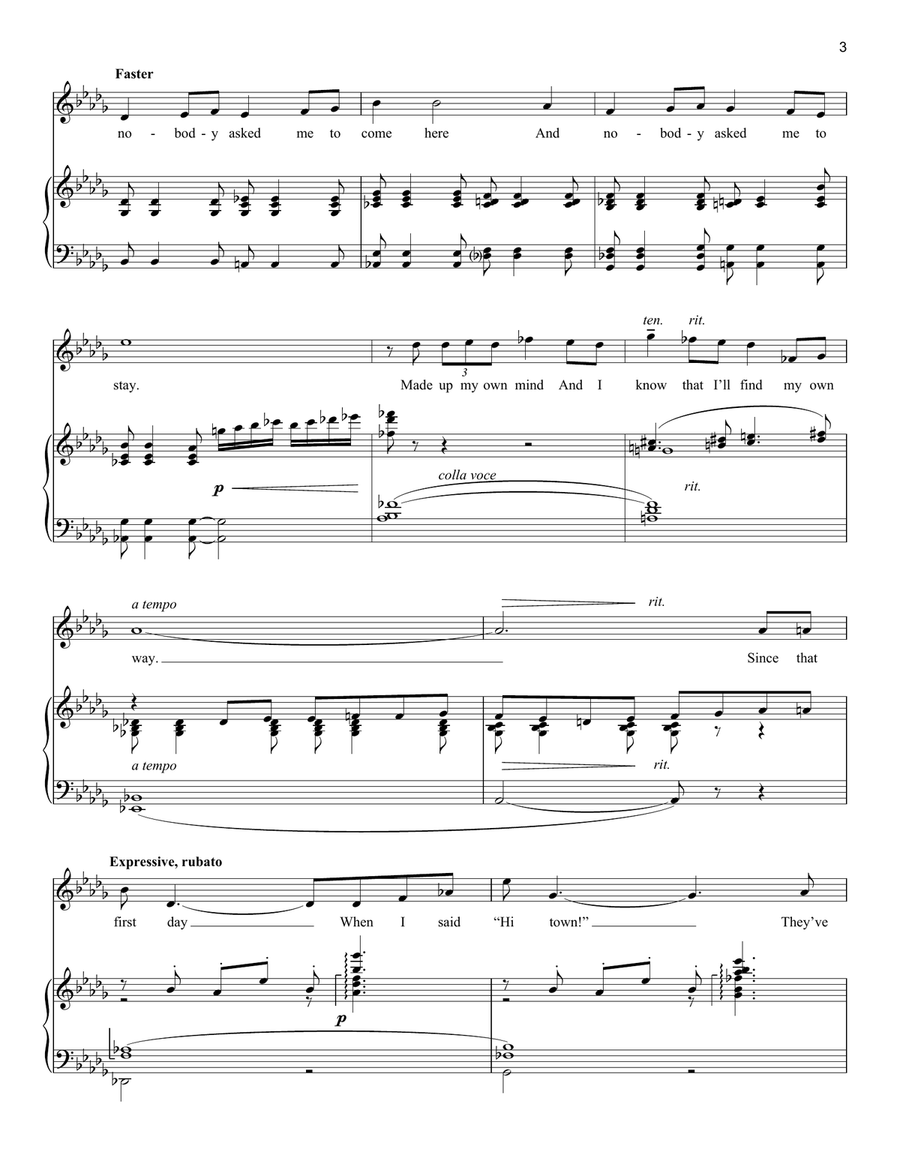 A New Town Is A Blue Town (from The Pajama Game) Tenor Voice scores gallery preview page 3