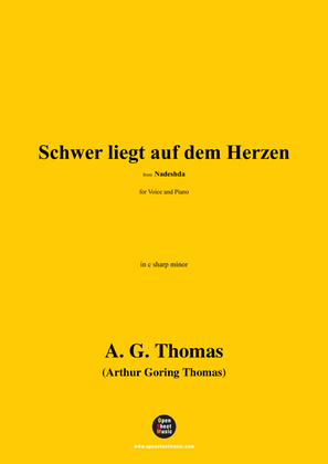 A. G. Thomas-Schwer liegt auf dem Herzen,from Nadeshda,in c sharp minor