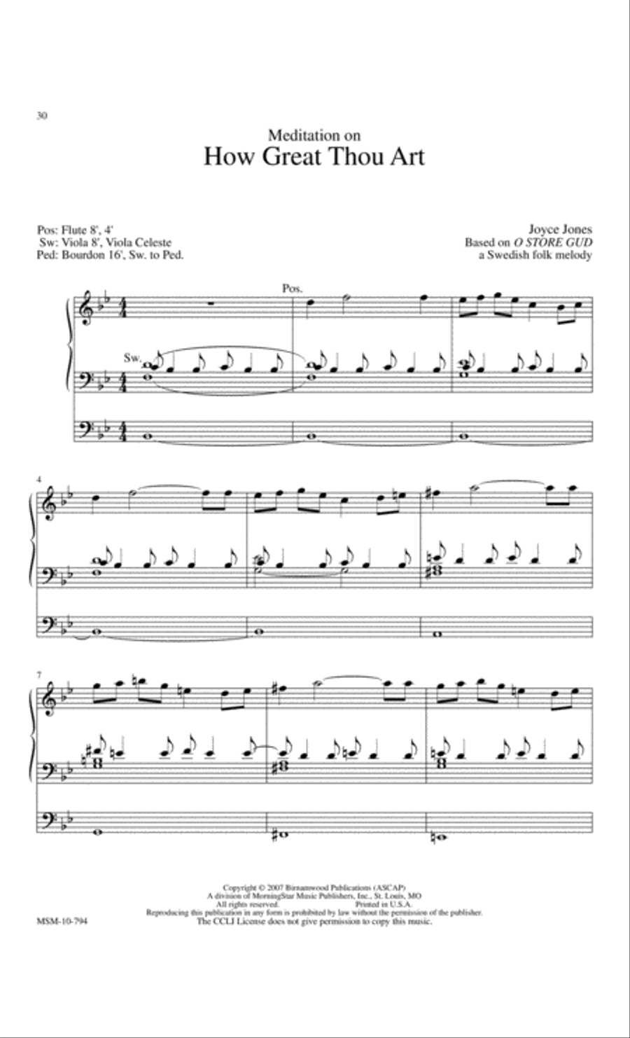 Praise to the Lord: Accessible Hymn Settings for Organ Organ Solo scores gallery preview page 11