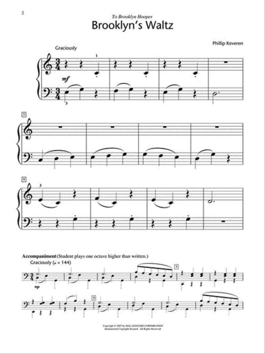 Brooklyn's Waltz Piano Method scores gallery preview page 2