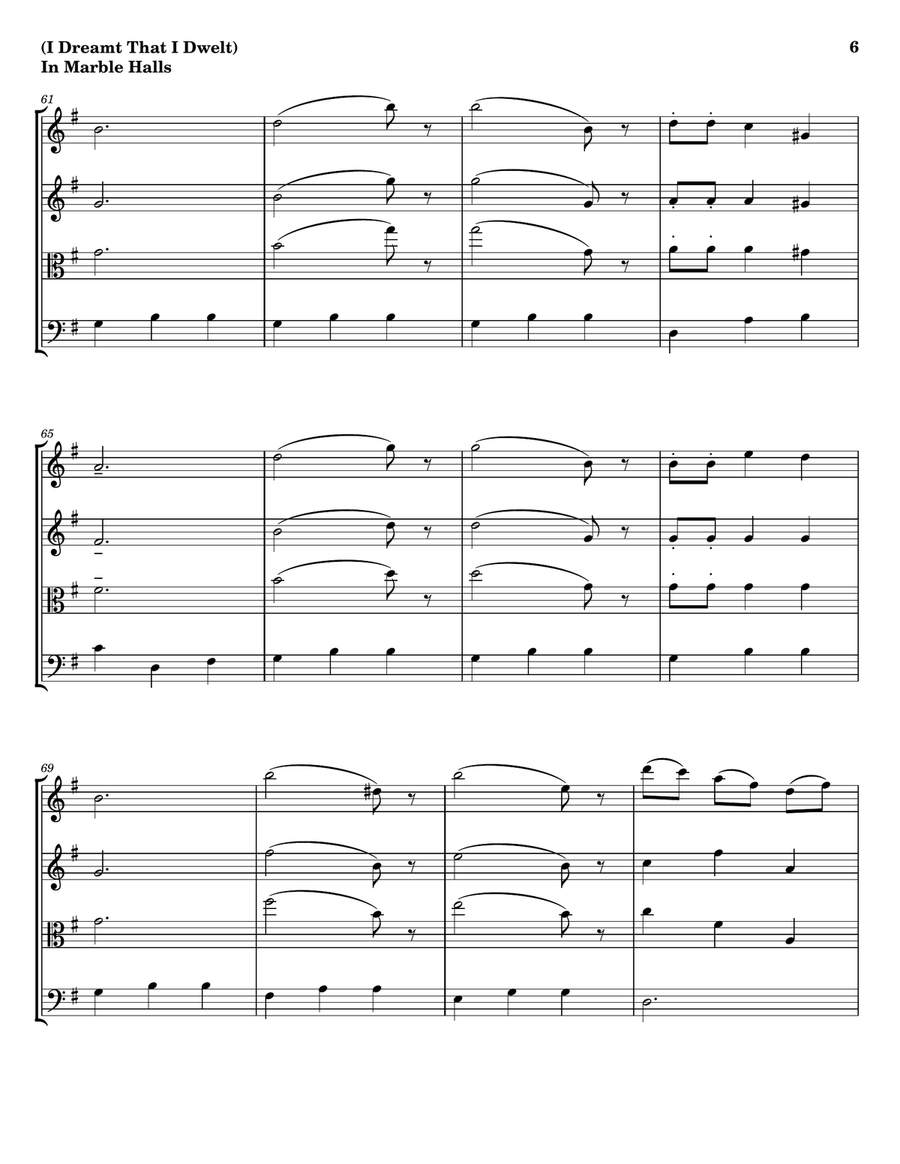 In Marble Halls - String Trio String Trio scores gallery preview page 6
