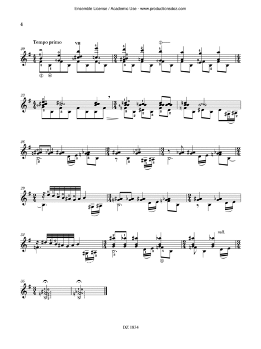 Retratos de Colima Classical Guitar scores gallery preview page 4