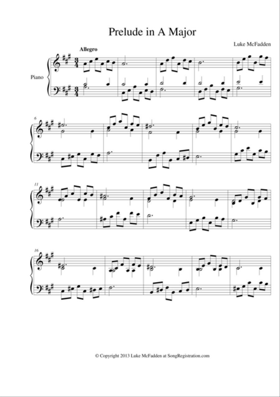 Prelude No. 9 Prelude No. 9 Piano Solo scores gallery preview page 1
