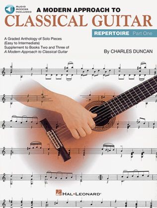 Book cover for A Modern Approach to Classical Guitar Repertoire – Part 1