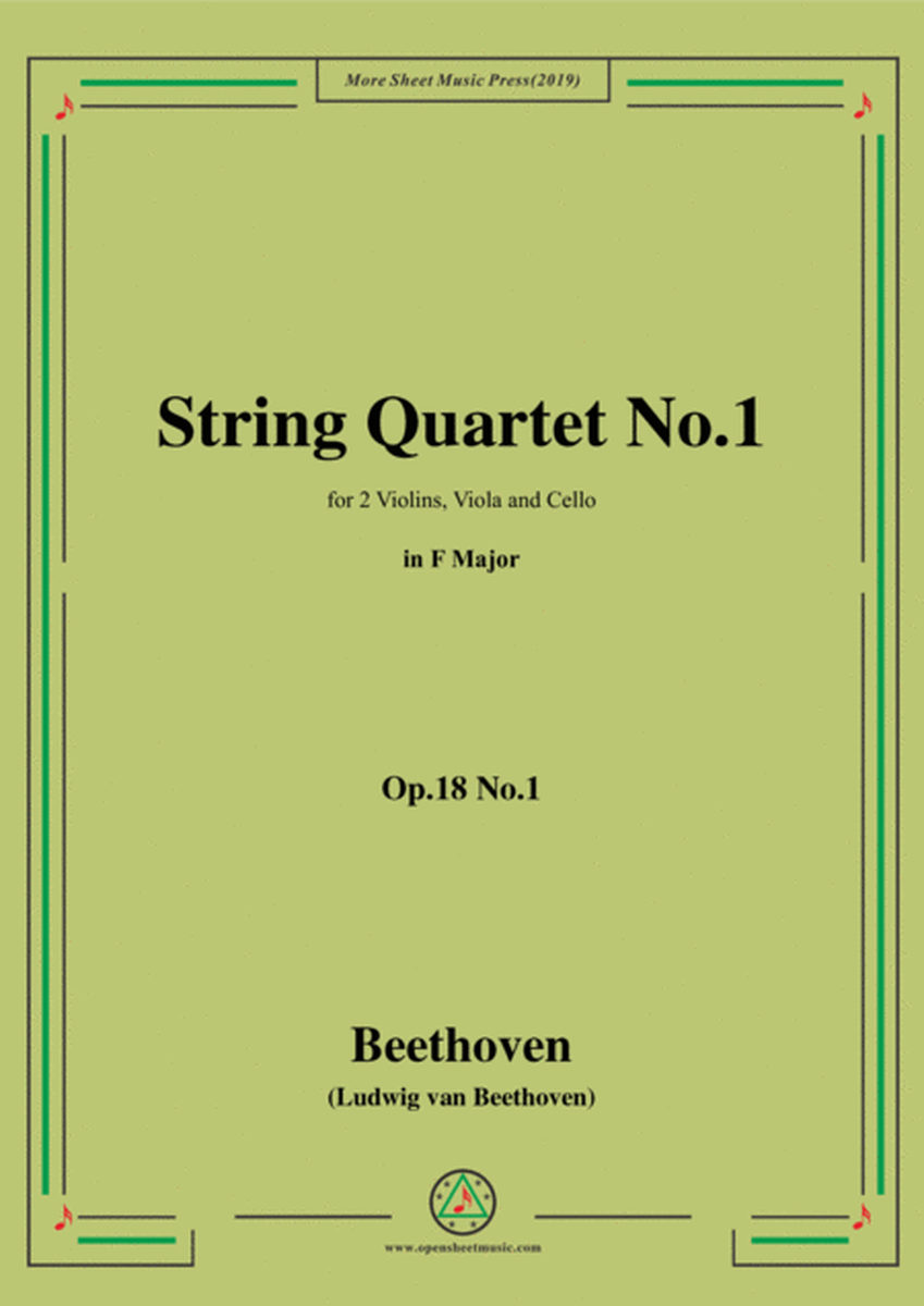 Beethoven-String Quartet No.1 in F Major,Op.18 No.1 image number null