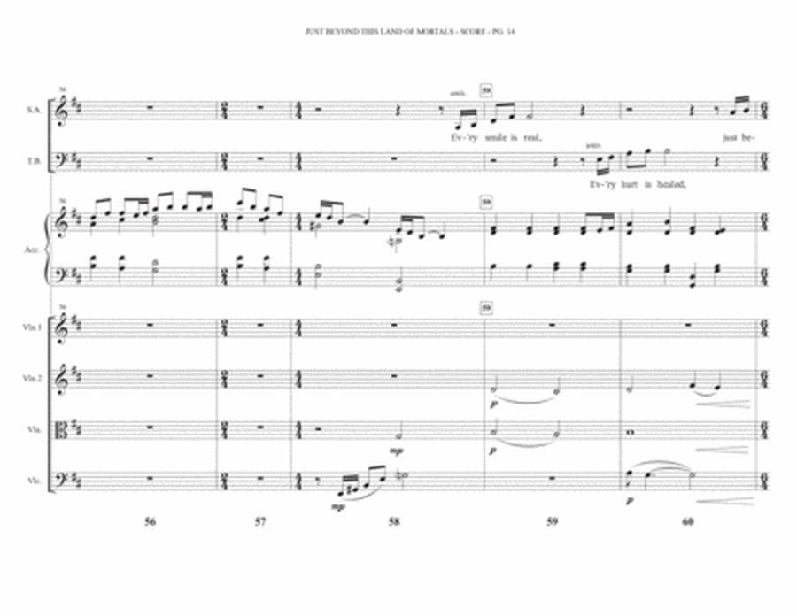 Just Beyond This Land of Mortals (arr. Heather Sorenson) - Full Score