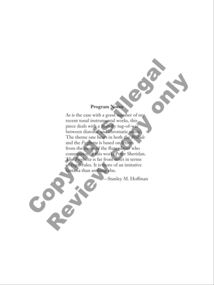 Prelude and Fughetta Prelude and Fughetta Flute scores gallery preview page 7