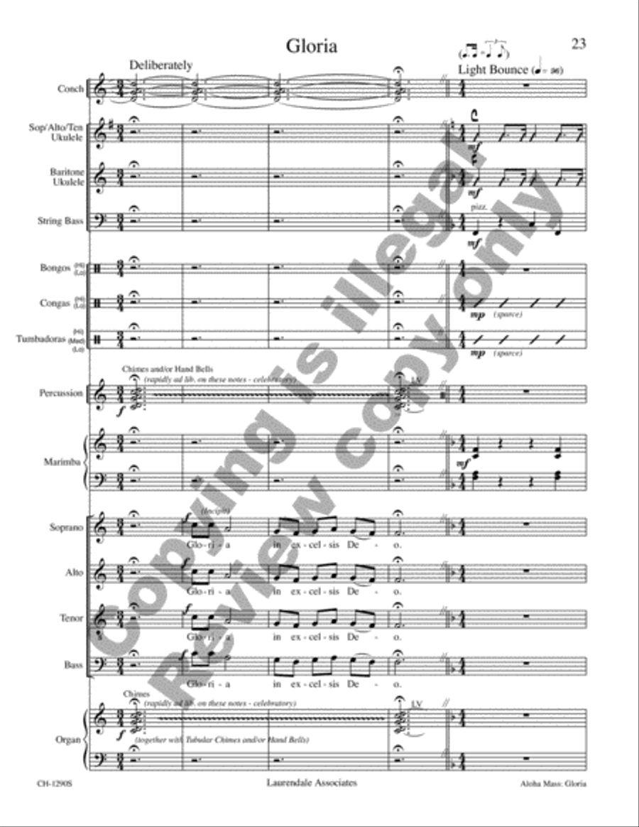 Aloha Mass (Full Score) Choir scores gallery preview page 6