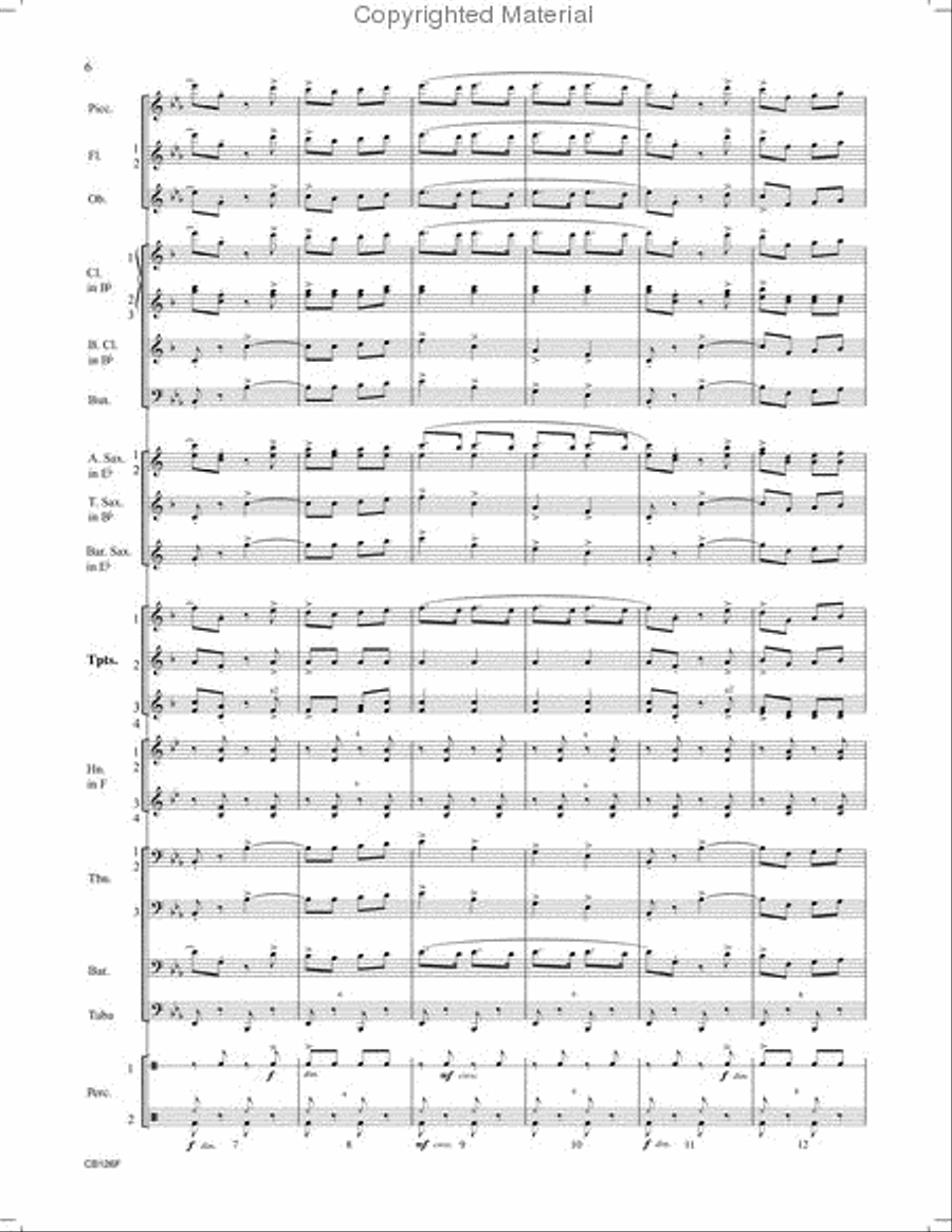 The Orange Bowl Concert Band scores gallery preview page 3