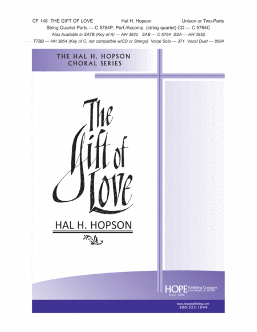 The Gift of Love The Gift of Love Unison Choir scores gallery preview page 2