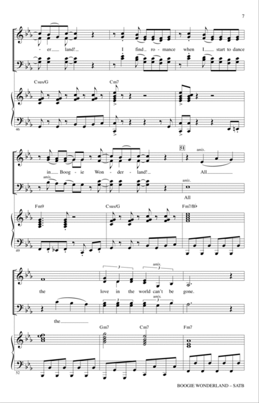 Boogie Wonderland Boogie Wonderland 4-Part scores gallery preview page 6