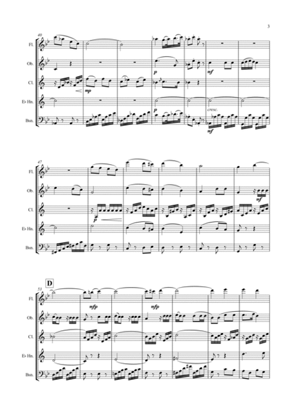 Mozart: Le Nozze di Figaro K492: Aria"Voi, che sapete" - wind quintet image number null