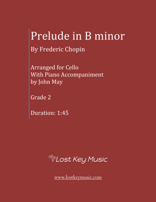 Prelude in B minor-Cello Solo