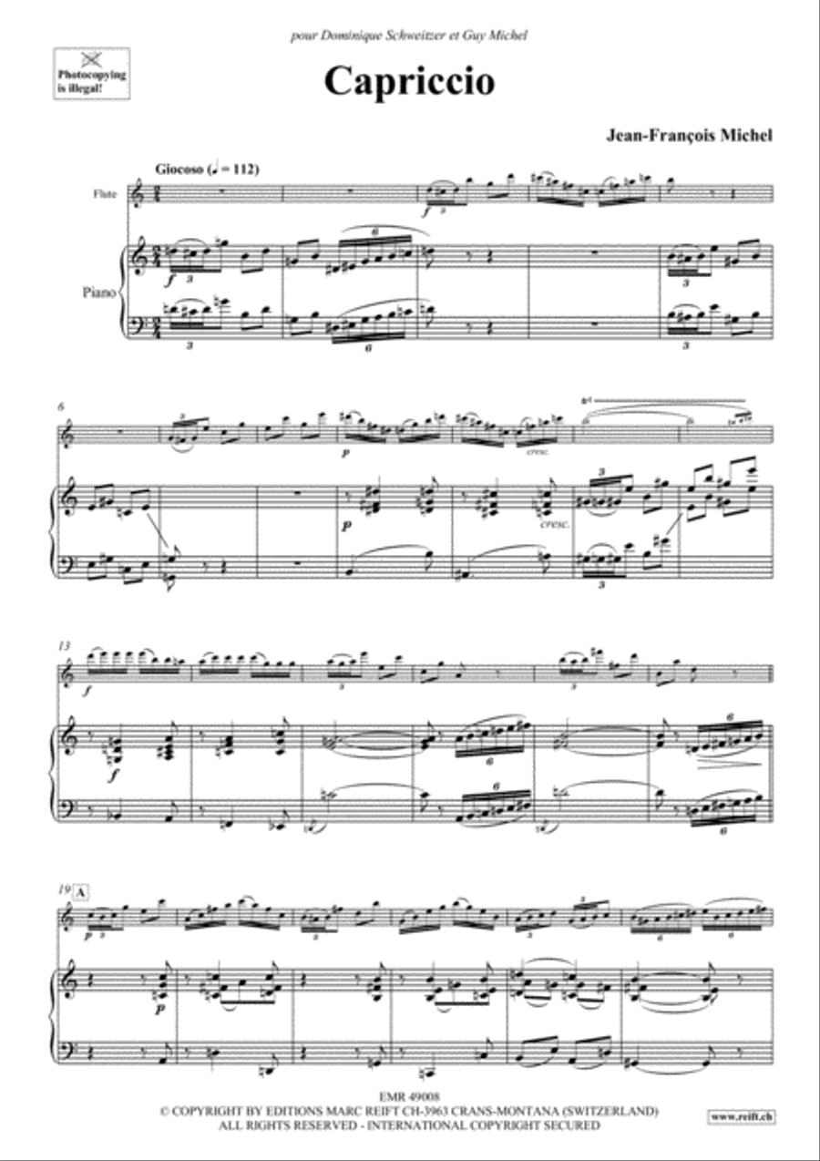 Capriccio Flute Solo scores gallery preview page 4