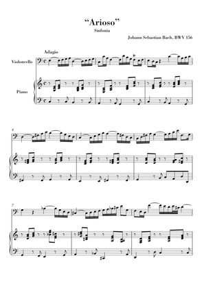 Book cover for Bach - Arioso BWV 156 for Violoncello and Piano