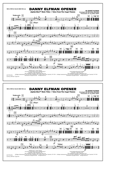 Danny Elfman Opener - Multiple Bass Drums