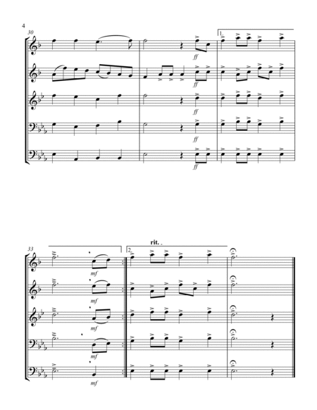 La Rejouissance (from "Heroic Music") (Eb) (Brass Quintet - 2 Trp, 1 Hrn, 1 Trb, 1 Tuba)