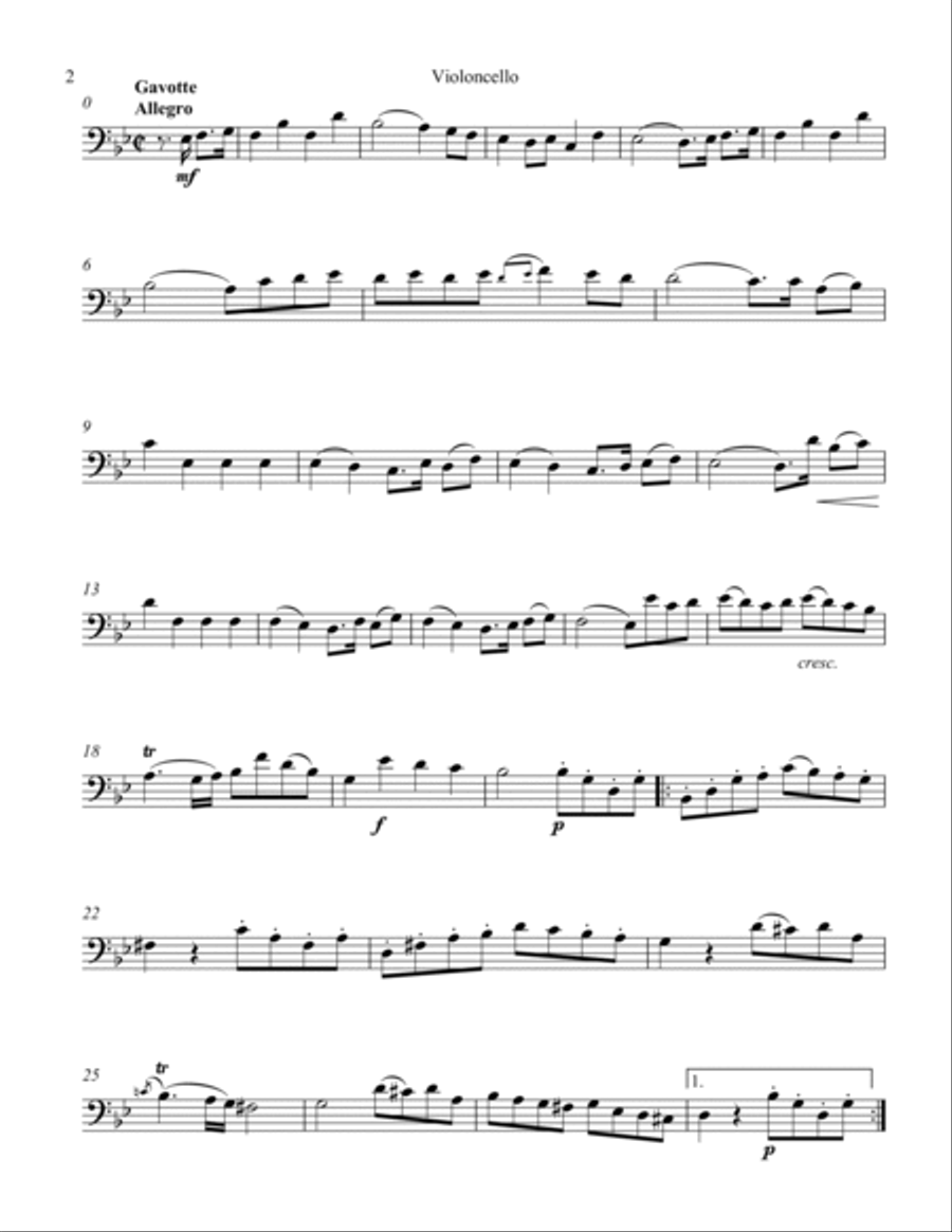 Andante and Gavotte from Alceste Piano scores gallery preview page 2