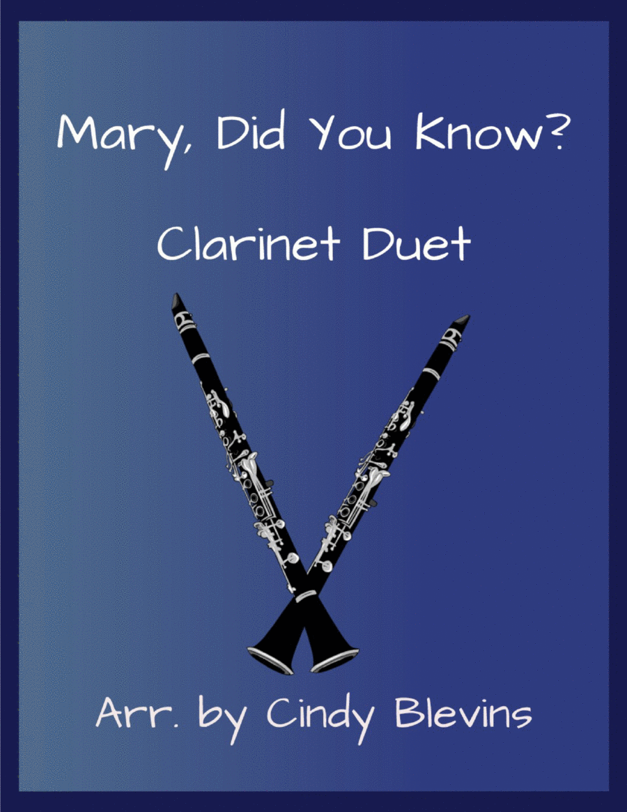 Mary, Did You Know? Clarinet Duet scores gallery preview page 1