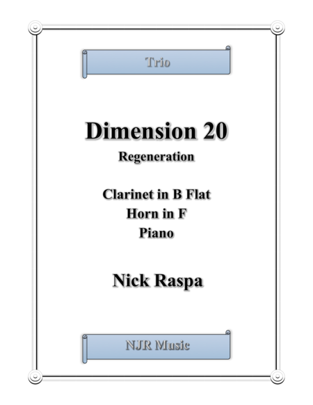 Dimension 20, Regeneration - Score Only image number null