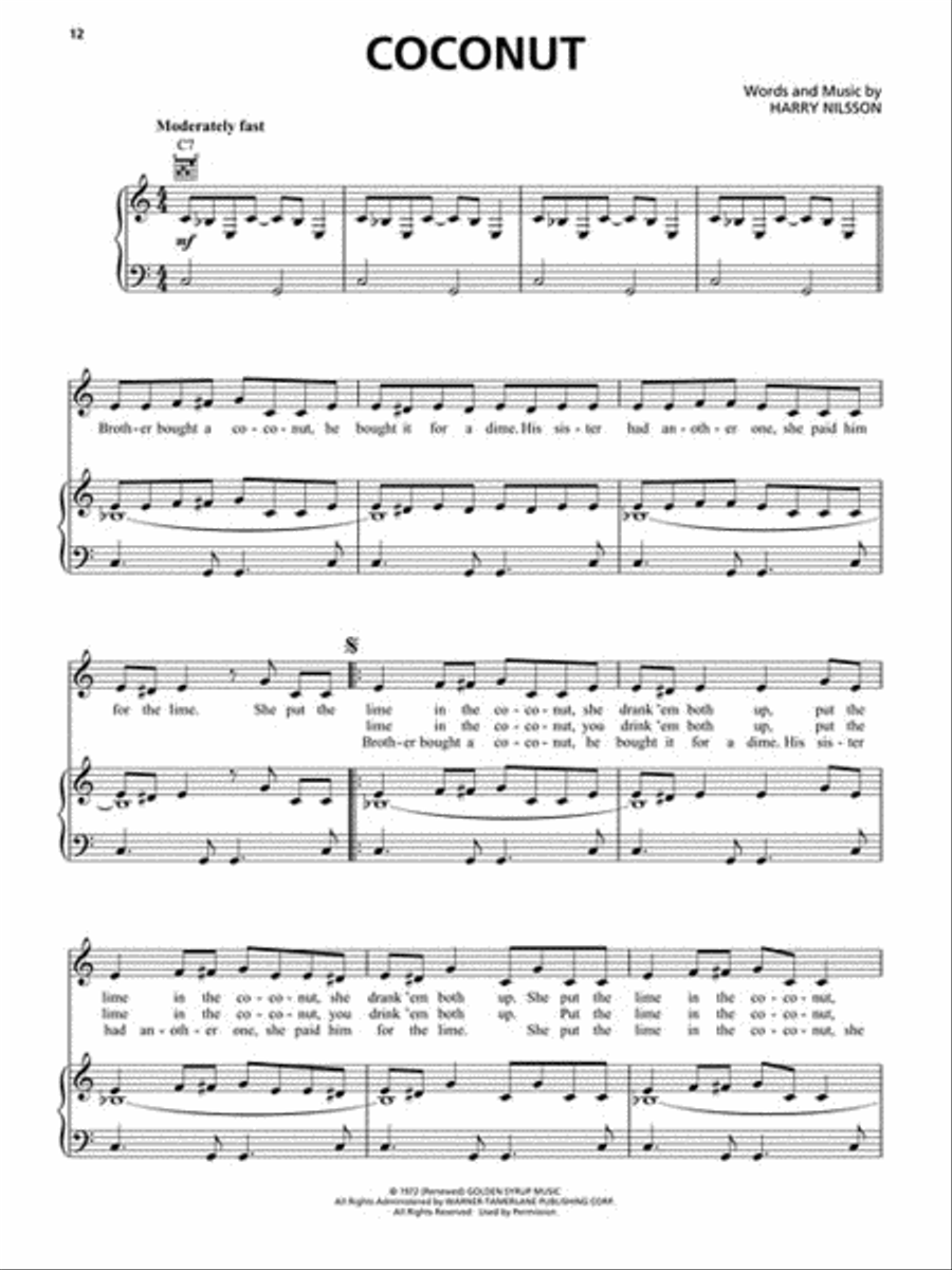 Best of Harry Nilsson Best of Harry Nilsson Piano, Vocal, Guitar scores gallery preview page 3