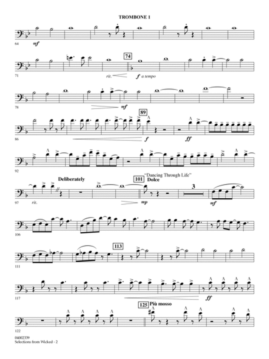 Selections from Wicked (arr. Jay Bocook) - Trombone 1