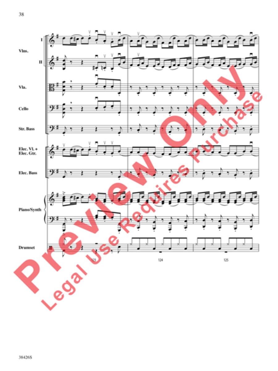A Mad Russian's Christmas String Orchestra scores gallery preview page 39