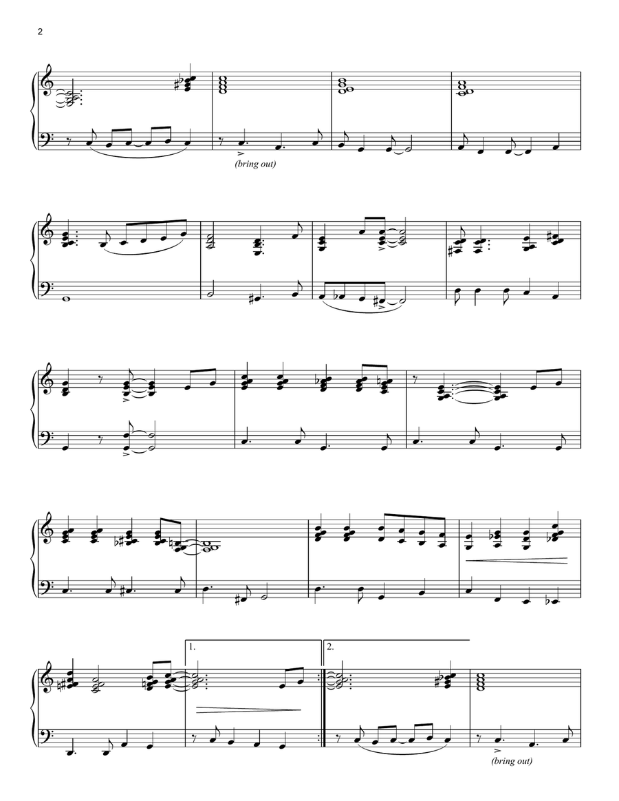 A Holly Jolly Christmas Piano Solo scores gallery preview page 2