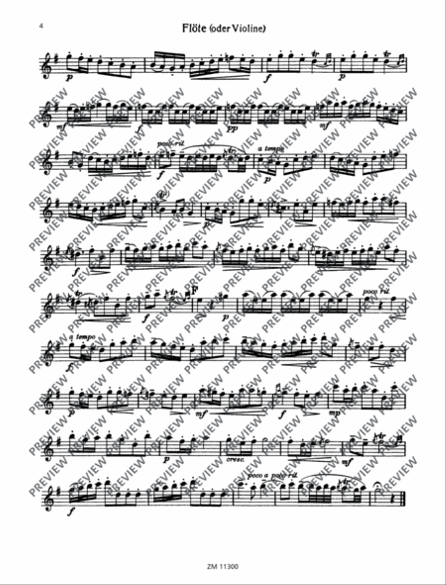 Sonata Flute scores gallery preview page 16