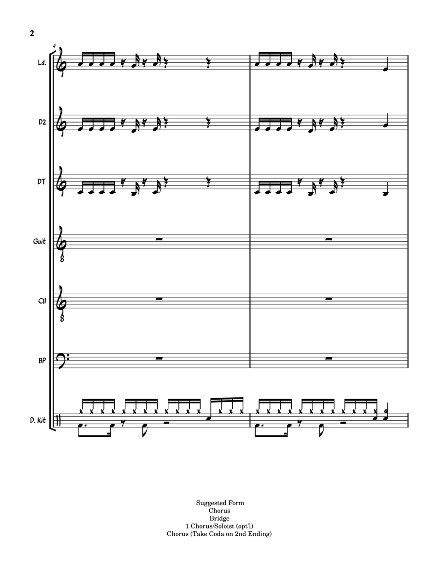 Saudade Steel Drum Band scores gallery preview page 2