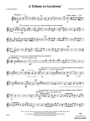 A Tribute to Gershwin: 1st B-flat Trumpet