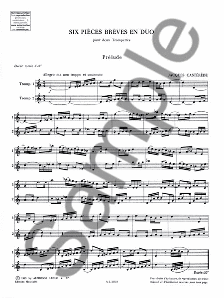 6 Pieces Breves En Duo (trumpets 2)