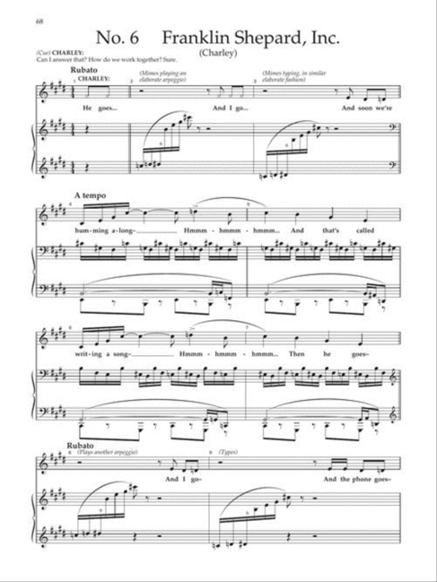 Merrily We Roll Along Voice scores gallery preview page 6
