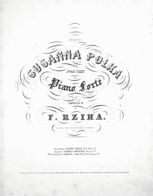 Second Susanna Polka for the Piano Forte