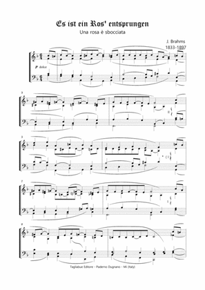 PASTORALE - Es ist ein Ros' entsprungen - J. Brahms - For Organ