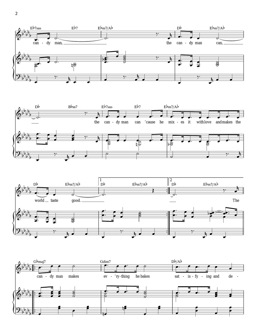 The Candy Man The Candy Man Voice scores gallery preview page 2